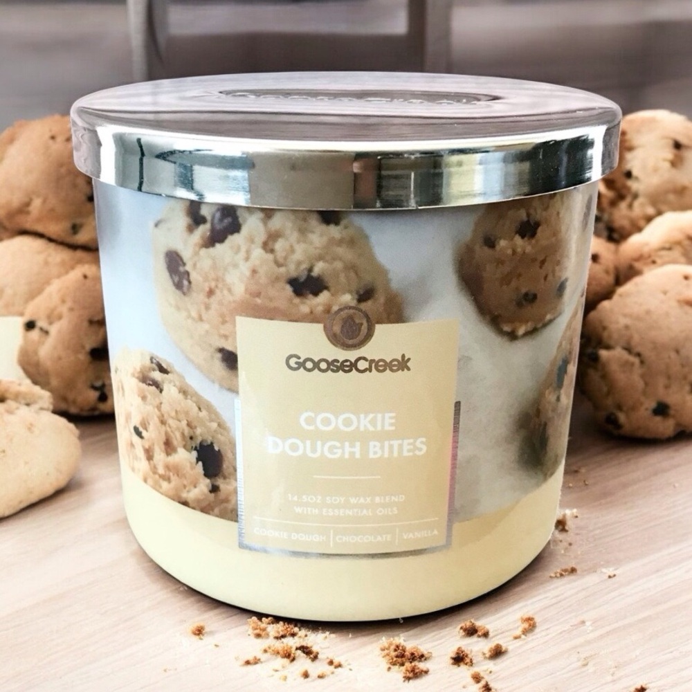 🆕40+ hrs Cookie Dough Bites 3 Wick Candle